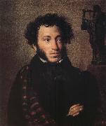 Orest Kiprensky Portrait of Alexander Pushkin oil painting artist